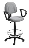 Boss B1617 Drafting Office Chair - Blue - Loop Arms