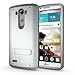LG G3 case,CINEYO(TM) heavy Duty Rugged Hybrid Tri Layer Armor Case with Kickstand (LG G3 Black) (Silver)