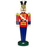 Barcana 55-24015-118 Life-Size Christmas Soldier Fiberglass 6.3 ft. Barcana 55-24015-118