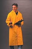 River City 200C Classic Yellow 49 Rain Coat with Cape Vented Back, Under Arm Vents, 2 Patch Pockets and Detachable Hood, Size Xlarge