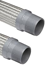 Unisource 401 Stainless Steel Connnector Hose Assembly, 1/2