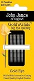 Easy Glide Big Eye Quilting Needles Size 11 41jzgnp563L. SL160 Easy Glide Big Eye Quilting Needles Size 11