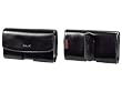 EXECUTIVE PREMIUM HORIZONTAL OMEGA LEATHER SIDE CASE CARRYING POUCH with BELT CLIP for PALM CENTRO 690 - RETAIL PACKAGING