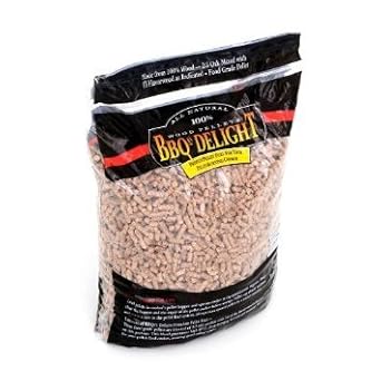 Peach Flavor BBQR's Delight Smoking BBQ Pellets 20 Pounds: Smoker Chips