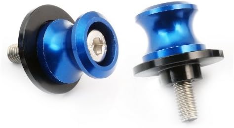 1 Set CNC Racing Dirt Motorcycle Accessories Swing Arm Sliders Spools Blue Fit For Yamaha 6mm FZR1000 EXUP 1991