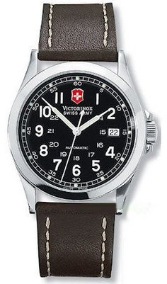 Victorinox Swiss Army Men's Infantry Mechanical Self-winding Leather Watch #24695