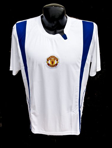 New Lightweight Manchester United Dri-Fit Soccer Jersey - White 2010 Model