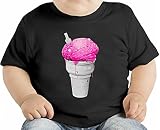 Pink Ice Cream オーガニックベビーTシャツ 12 - 18 Months