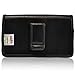 Turtleback HTC One M8 Black Leather Holster Case Pouch with Metal Belt Clip - Made in USA