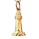Lighthouse Charm 14k Gold 20mm