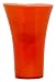 Colorful Art Glass Orange Trumpet Vase 7 1/2"H x 5 1/4"D