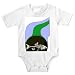 Onesie with stomach, caught, fish, skeleton