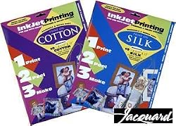 Jacquard Paint, Dye & Art Products JAC9702 Inkjet Silk Printing Sheets 8.5" X 11" 10