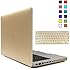 iBenzer - 2 in 1 Soft-Touch Serie Plastic Hard Case Cover & Keyboard Cover for Macbook Pro 13'' A1278, Gold MMP13GD+1