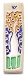 Peacock Mezuza by Lev Gifts and Design ( 4" L x 1.5" W )