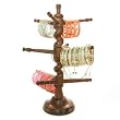 Beachcombers! Glass Bangle Tree: Indian Stained Hand Carved Wood Glass Bangle Bracelet Jewelry Stand Display Holder Rack