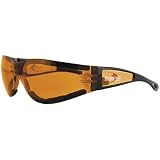 Bobster Shield II Adult Frameless Designer Sunglasses - Black/Amber