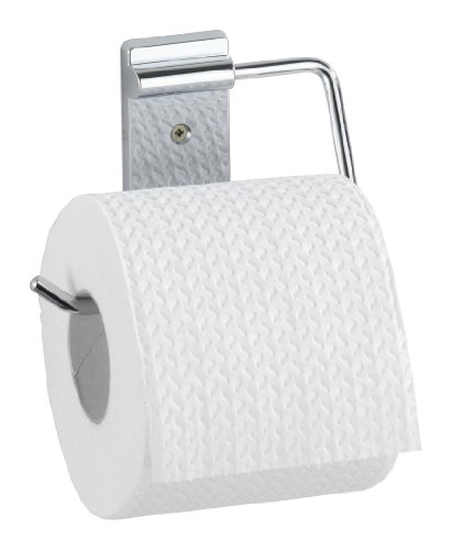 Wenko 17895100 Toilettenpapierhalter Basic - Edelstahl gl&auml;nzend, rostfrei, 12.5 x 10.5 x 1.5 cm