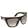 JIMMY CHOO JERRY 0NLC LF SHINY BLACK GRAY GRADIENT PLASTIC SUNGLASSES.
