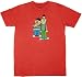 Sesame Street Bert and Ernie Washed Red Men's T-Shirt Tee