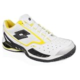 LOTTO Men`s Raptor Ultra II Speed White/ Vibrant Yellow Tennis Shoes