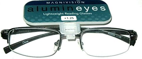 Magnivision Alumineyes AL 18 Reading Glasses +1.00 Lightweight Aluminum Frame