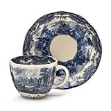 GoswickHillBlueToileTeacupAndSaucerSetBeautifulForTeasAndFineDining