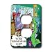 Londons Times Fish Fishing Deep Beneath Cartoons - Fish In A Net - Light Switch Cover...
