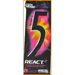 Wrigley's 5 Gum React2 3x15 Streifen - DER NEUSTE 5 GUM - aus den USA