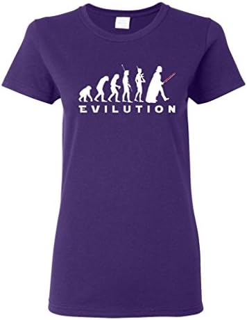 Ladies Vader Evilution Darkside T-Shirt Tee (Medium, Purple)