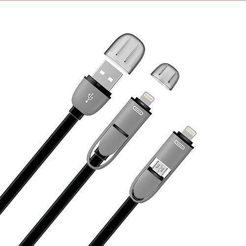 DD Cable Pluz 2 in 1 Lightning Cable Micro USB Cable and Charging Cable Cord for Apple iPhone 7, 7 Plus,6,6S/Plus,5,5S,5C,iPad, Samsung,HTC and other Android Devices. 3.9 ft (Black,Blue,White,Red)