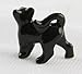 BLACK CAT walks askew New SUPER MINIATURE Figurine Porcelain LITTLE CRITTERZ SM011