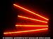 Orange Underglow Underbody 4 Pc Car Neon Kit Lights - Brand New - FREE SHIPPING