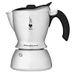 Bialetti 2-cup Mukka Express Stovetop Cappuccino Maker - Polished Silver