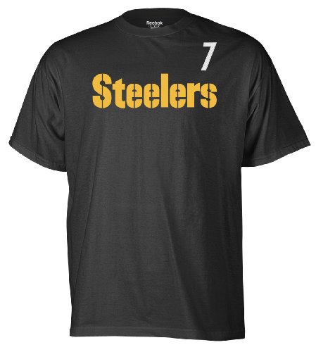 NFL Men's Pittsburgh Steelers Ben Roethlisberger Game Gear Player Tee (Black, Large)