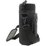 GoNovate 40 oz Sleeve / Pouch with Pocket (No Bottle) for Hydro Flask Bottles - Black