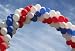 Balloon Arch - 24"W x 16"H - Peel and Stick Wall Decal by Wallmonkeys