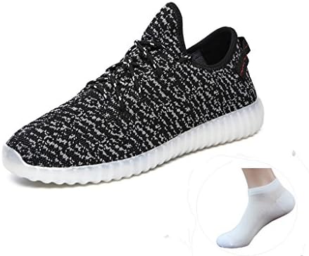 Christmas, New Year's Day Halloween Shoes for men women usb light up sneakers(10 B(M) US Women / 9 D(M)) US Men, Black)