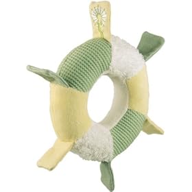 Eco Friendly Dandelion Organic Cotton Baby Cloth Ring Rattle