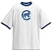 Cubs Majestic MLB Logo Flock Ringer Tee - Men's