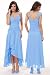 Sports : Luxus Abend - Cocktail Kleid , Farbe hellblau