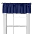Peach Skin Tailored Valance - Navy (42x15")