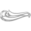 14K White Gold Brooch