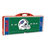 Exclusive By Picnictime Portable Picnic Table Is A Compact Fold-Out Table With Bench Seats/Red-Buffalo Bills (Digital Print)