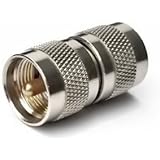 RF coaxial coax adapter UHF male to male PL-259 connector
