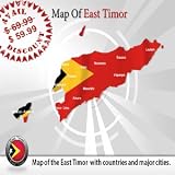 East Timor Powerpoint Map Template - Editable Powerpoint Map of East Timor