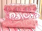 Caden Lane Luxe Collection Changing Pad Cover - Dark Pink Swirl