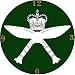 Royal Gurkha Rifles Regimental Insignia Cd Dvd Quartz Wall C