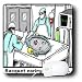 Londons Times Funny Society Cartoons - Racquet Earing Operation - Mouse Pads Image