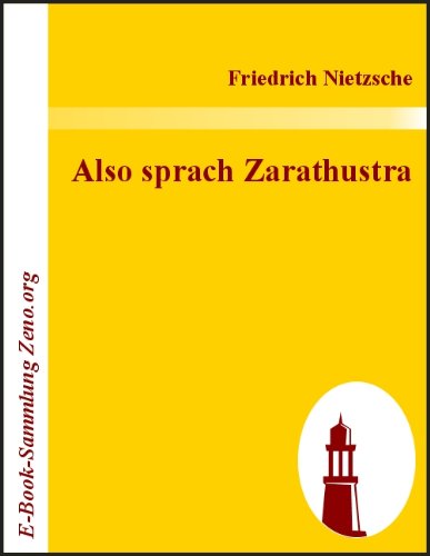 Buch - Cover Also sprach Zarathustra - Friedrich Nietzsche - Contumax GmbH & Co. KG